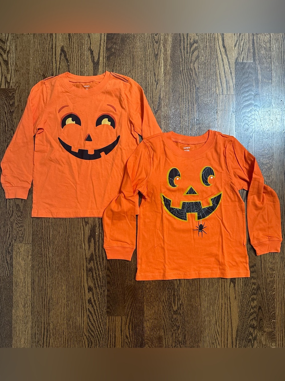 Carters Pumpkin Shirts
